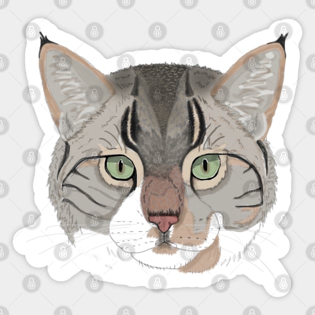 Popi the Cat Sticker by freddyhlb